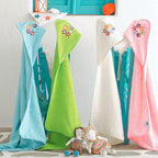 Βρεφική Κάπα Μπουρνούζι Μωρού Unicef 80X80 Turquoise